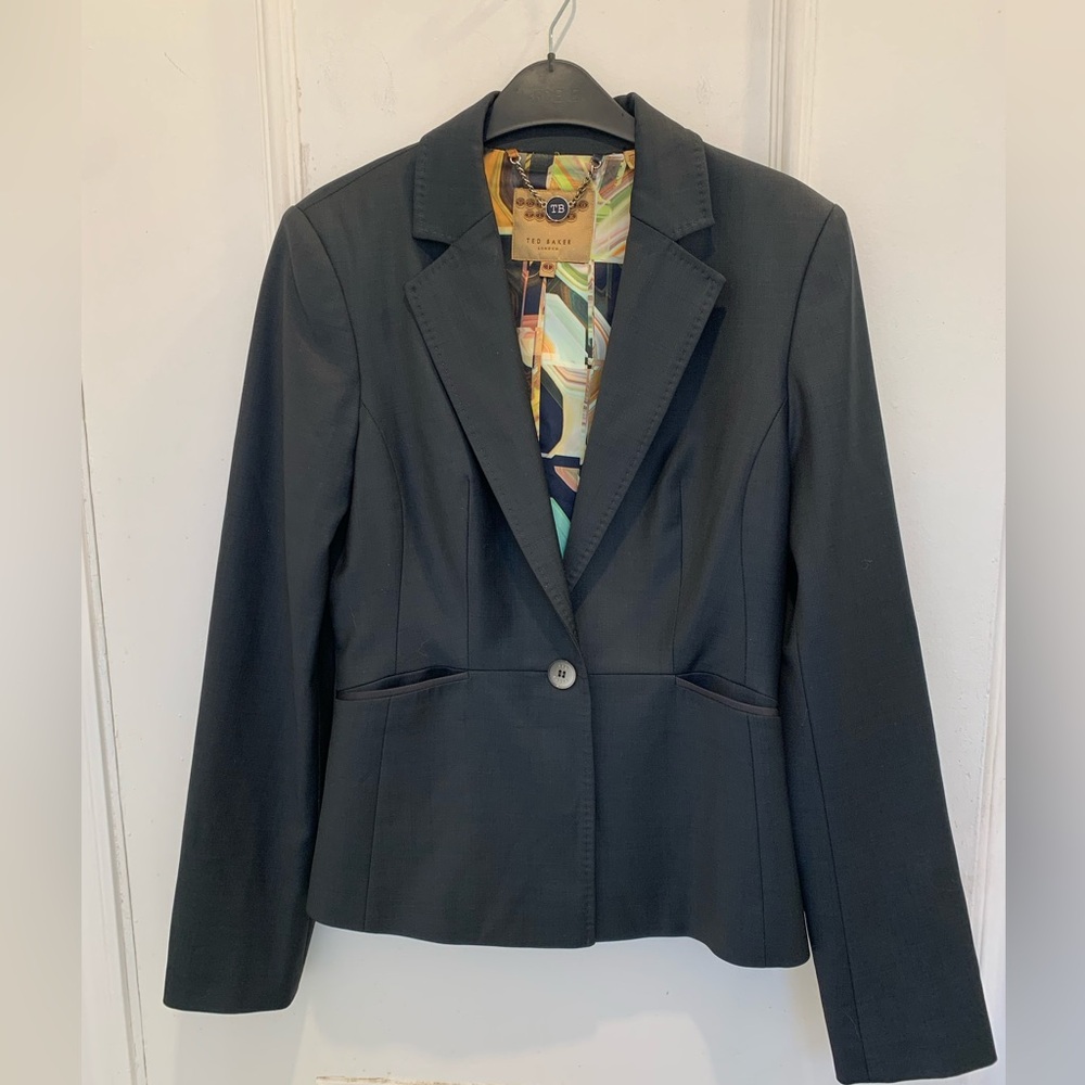 Ted Baker London navy blazer. Size Ted 1 (4 U.S.)